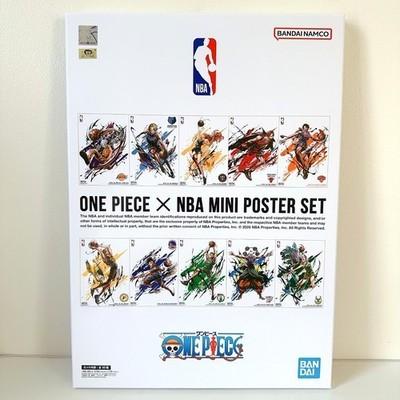 ONE PIECE x NBA Mini Poster Set 10 Sheets Limited Japan Official PSL
