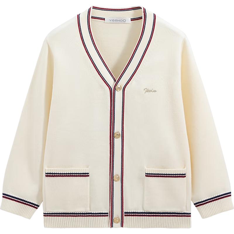 YEEHOO Girls V-Neck Knitted Cardigan 150