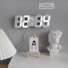 Korean Style 3D LED Wall-Mounted Alarm Clock with Photosensitive Display