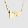 St. Delan DIY 3D Heart Necklace: Personalized Non-Fading Clavicle Chain