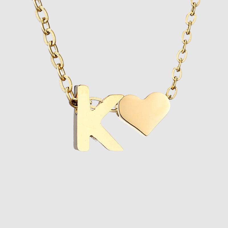 St. Delan DIY 3D Heart Necklace: Personalized Non-Fading Clavicle Chain