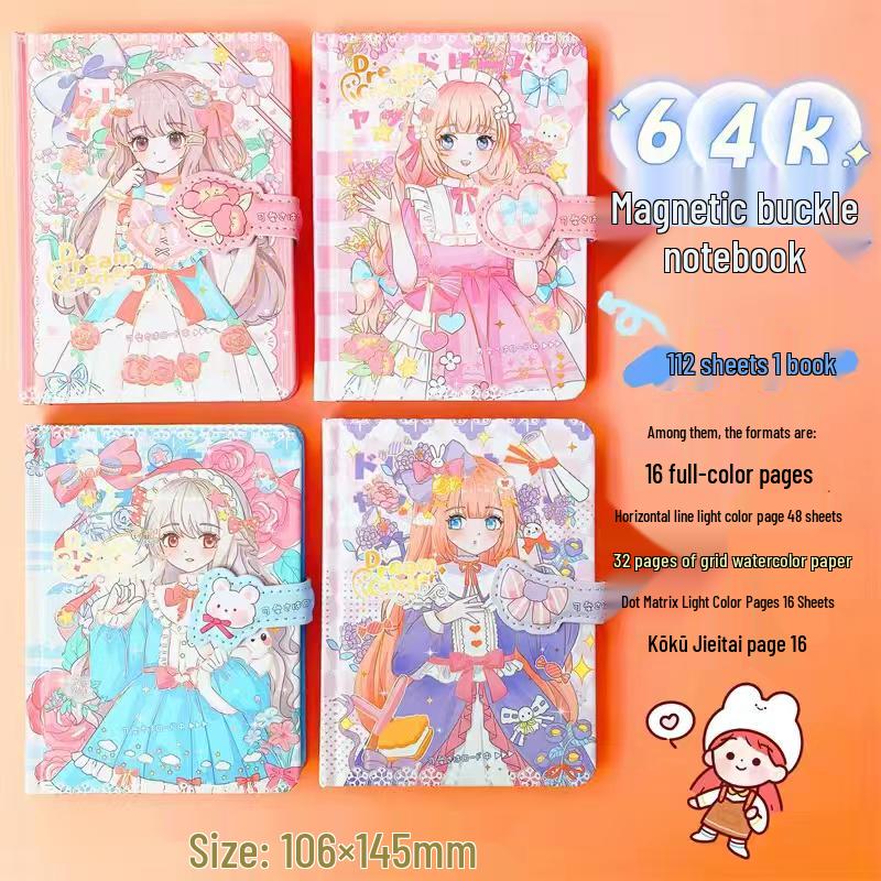 Cute Girly Japanese & Korean Notebook for DIY Stress Relief & Birthday Gifts