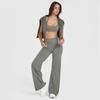 Cross-Border Peach Hip Lifting Wide-Leg Yoga Pants - Women's High Waist, High Elasticity, Straight Tube Sports Fitness Wear