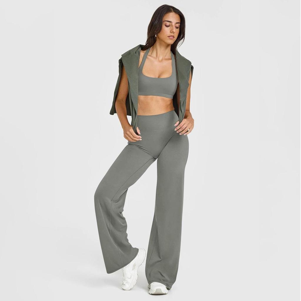 Cross-Border Peach Hip Lifting Wide-Leg Yoga Pants - Women's High Waist, High Elasticity, Straight Tube Sports Fitness Wear