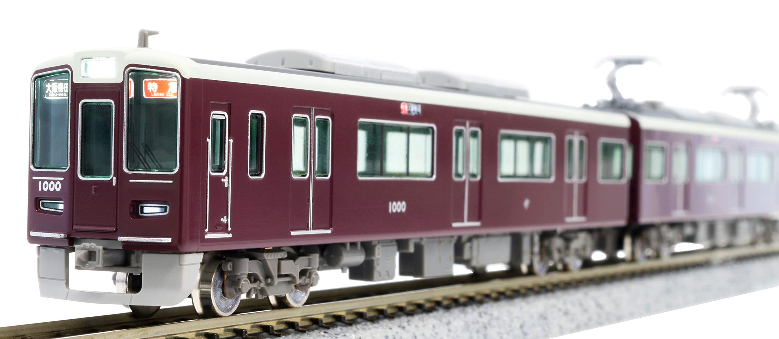 

Greenmax N Gauge Hankyu 1000 Series 1000 Train, Kobe Line, 8-Car Set with Motor, 30978, Model Train
