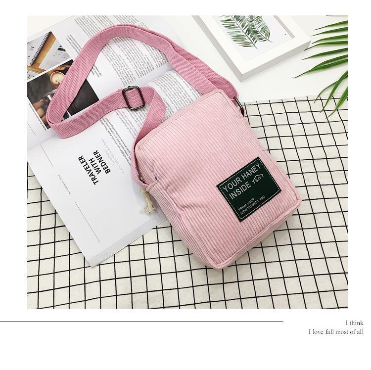 Leisure Crossbody Bag, Versatile Shoulder Bag, Sports Outdoor Small Bag One Size розовый