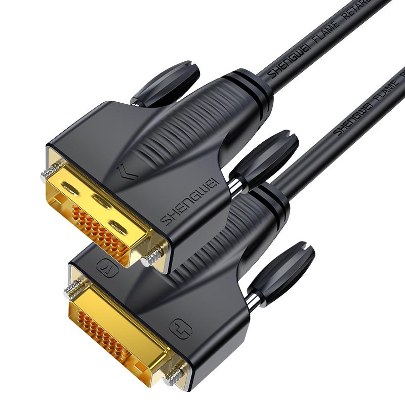 Shengwei DVI-D 24+1 Male-to-Male Video Cable