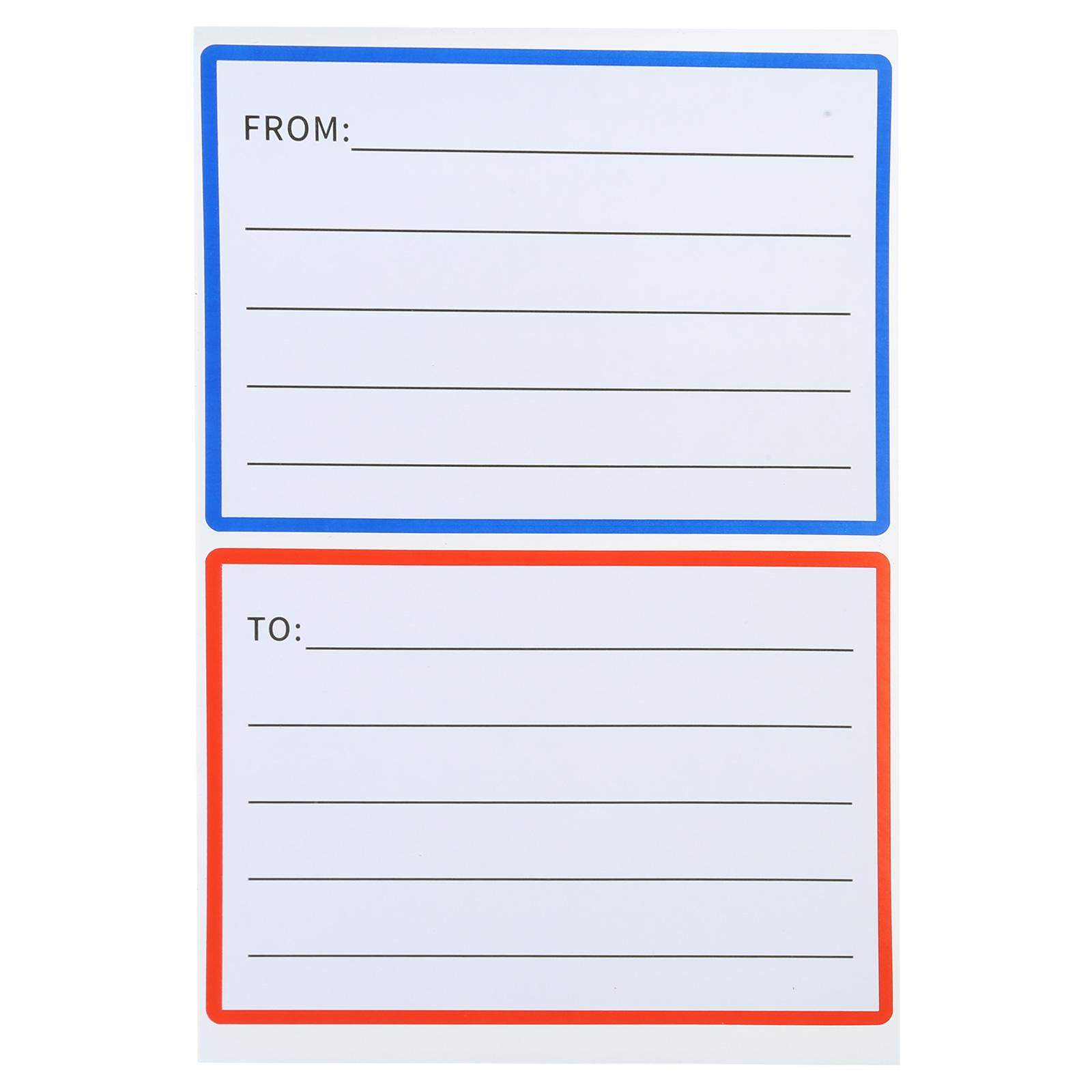 

50/100/240 листов этикеток для почтовой рассылки с адресом отправителя/получателя, наклеек для почтовой рассылки, этикеток с адресом для возврата для посылки, дома A