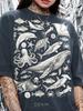 Vintage Ocean Marine Life 90S Graphic Style Comfort Colors® Tshirt, Retro Whale Shark Sea Creature Tees, Nature Y2K Streetwear Gift,