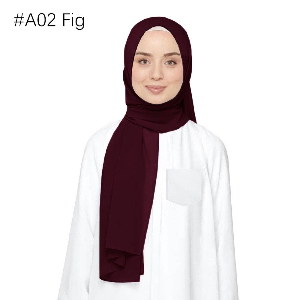 Ethnische Perlen Chiffon Bubble Kopftuch - Malaysia Schalkollektion