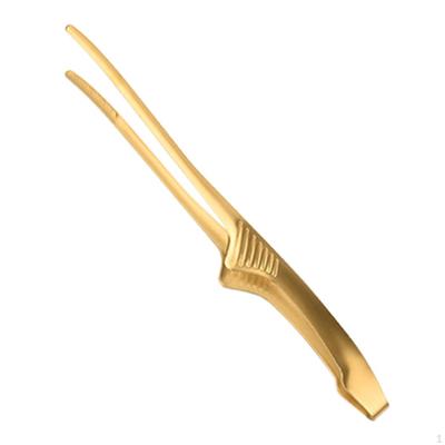 BBQ Tweezer Kitchen Tongs Cooking Catering Tool Stainless Steel Fire for Backpacking