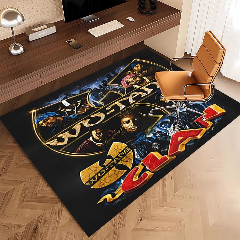Wu-T-TANG Clans Print Area Rug - Soft,Washable Non-Slip Indoor Mat,Living Room,Home Office Decorative Rug