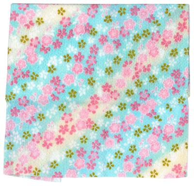 INAZUMA Kyoto Patterned with 23cm X 1 Craft Supplies Chirimen, Gold, Approx. 33cm, Sakura, Sheet, K5108G,