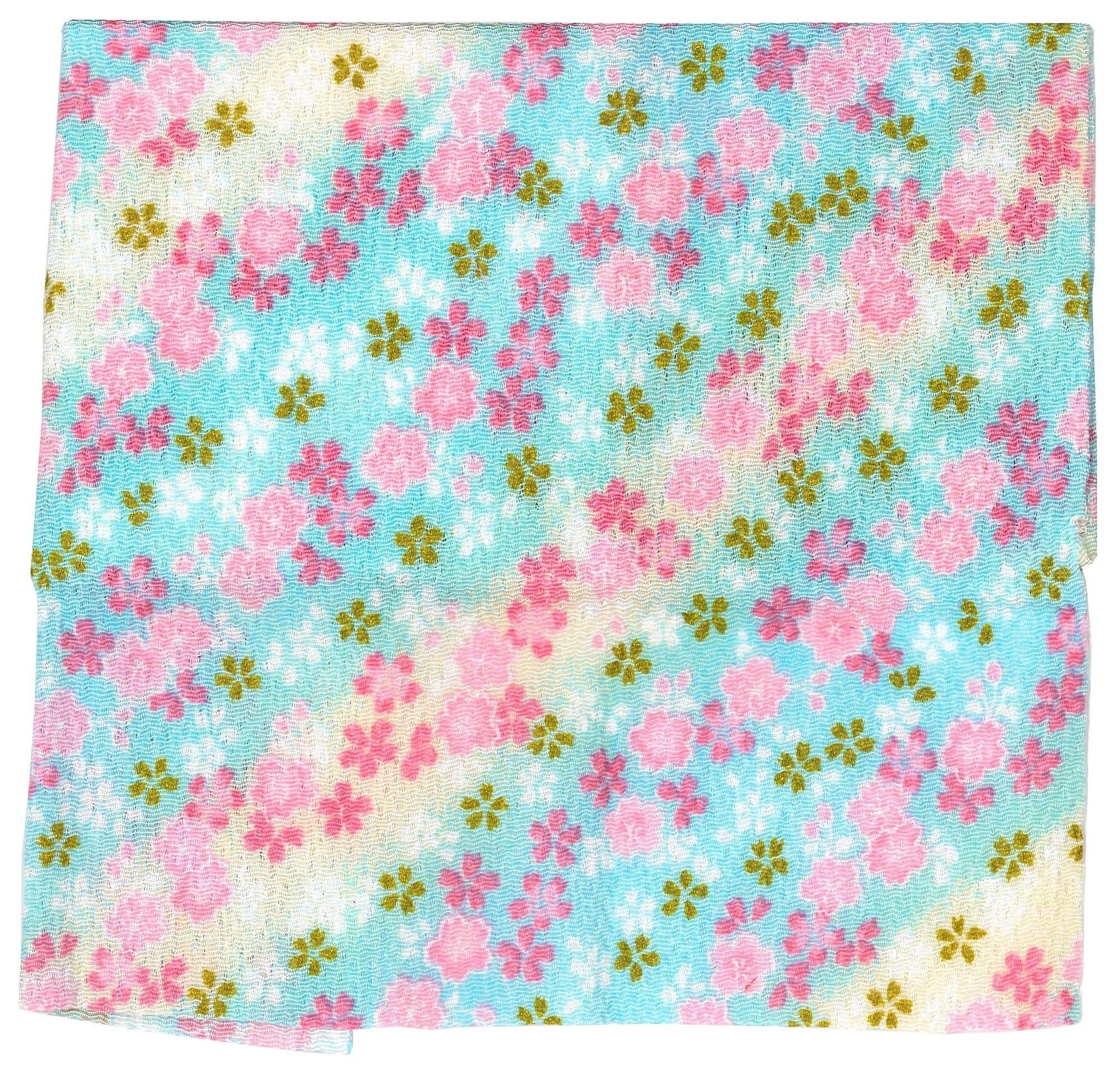 

INAZUMA Kyoto Patterned with 23cm x 1 Craft Supplies Chirimen, Gold, Approx. 33cm, Sakura, Sheet, K5108G,