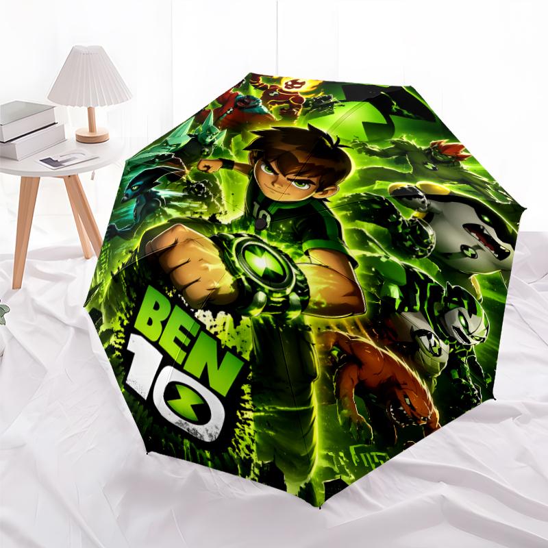 1pc Ben10 Umbrella, Sun Protection, And UV Shielding. It Has Eight Sturdy Ribs for Outdoor Use And Perfect Gift