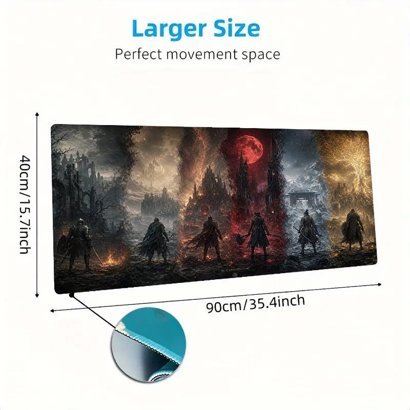 Bloodborne Color Mouse Pad Large Gaming Table Cushion Non-slip Laptop Tablet Big Mousepad XXL Mat Mini PC Playmat With Lock edge