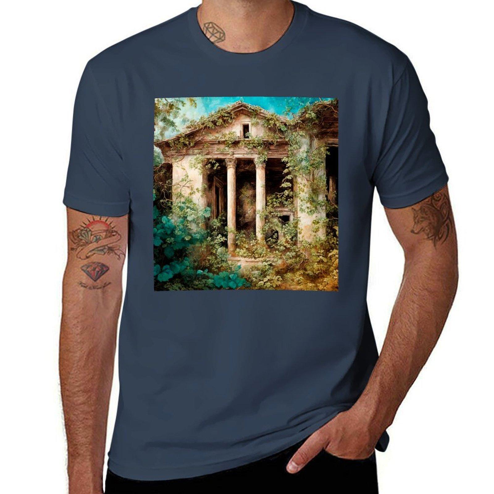 Ruins Of An Ancient Villa Tshirt Holiday Party Tshirt For Unisex S