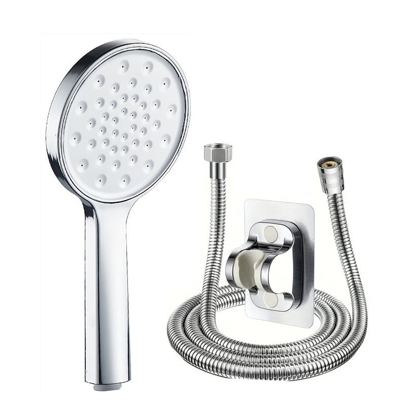 Pressurized Large Panel Large Water Outlet Handheld Shower Fine Hole Booster Home Bathroom Shower Head Set