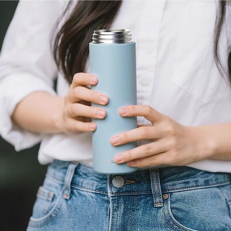 LOCK&LOCK LHC3101BLK 316L Stainless Steel Insulated Water Bottle 450ml