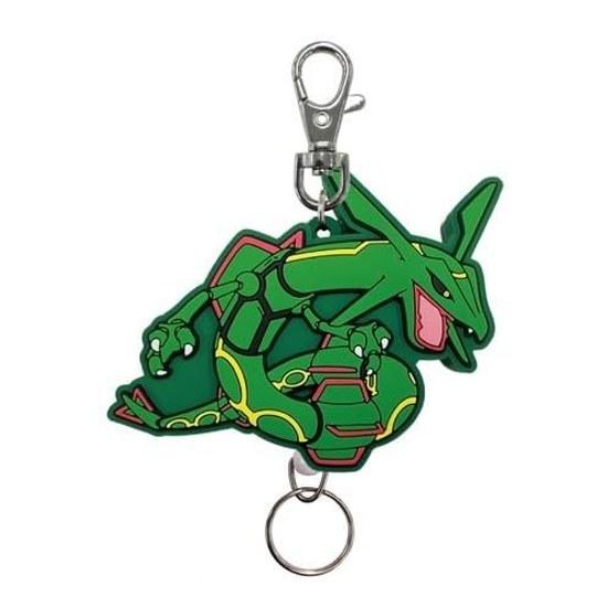 Pocket Monster Rubber Reel Key Holder Rayquaza Pokemon Ring SK Japan Character Goods