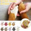 Faux Leather Paw Keychain Pet Hair Keepsake Paw Charm Key Holder Unique Memorial Collection Pet Memorial Gift