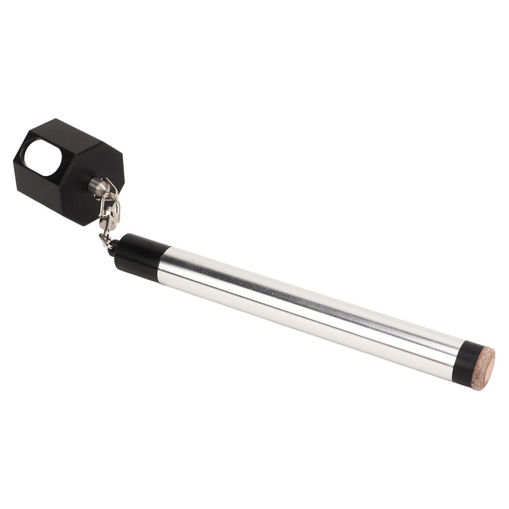 2 In 1 Pool Cue Chalk Holder Billiard Cue Tip Pricker Nonslip Chalk Holder For Billiards Silver Black