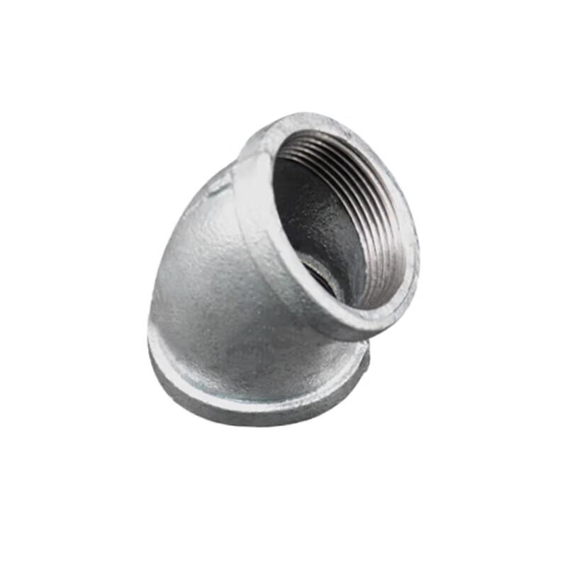 Galvanized 45-Degree Malleable Iron Elbow Fitting