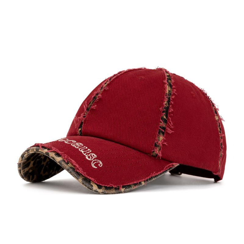 Rouge Baseball Cap Men's Spring Summer Cotton Cap Soft Top Sunshade Hat