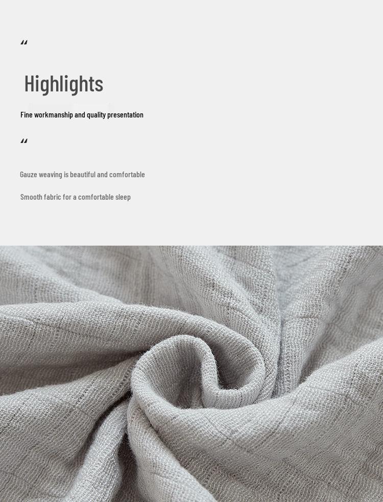 Japanese Four-Layer Cotton Gauze Blanket - Soft & Thick for All Seasons, Single/Double Sizes