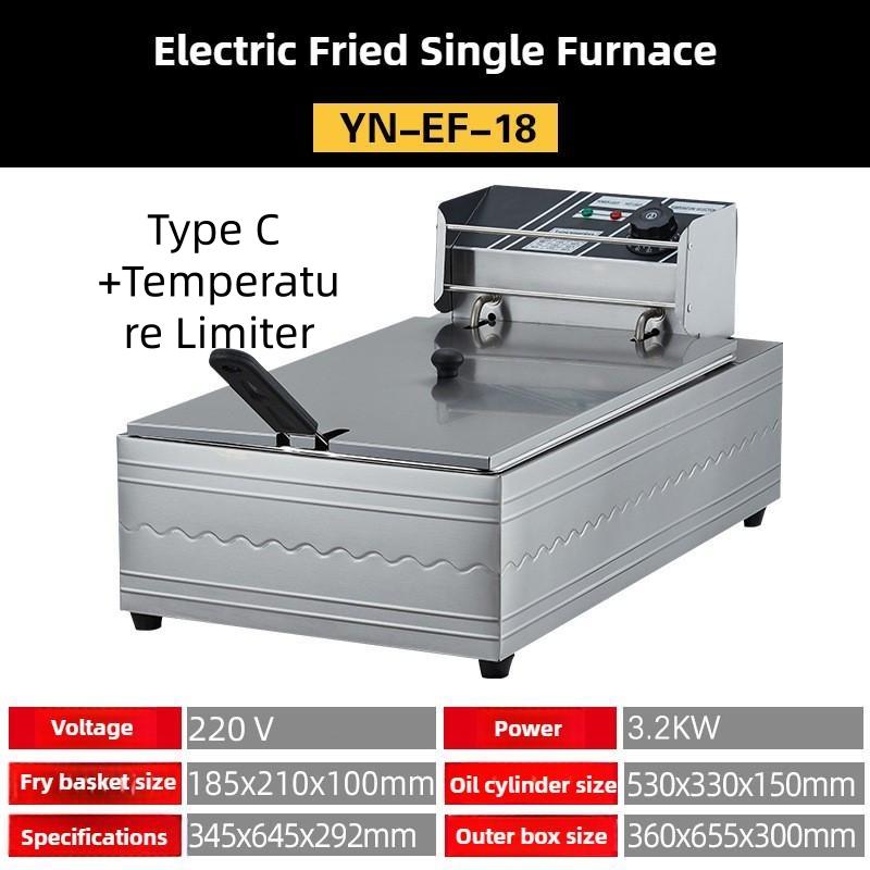 Large Capacity Commercial Electric Fryer Desktop Multifunctional Oil Fryer Intelligent Constant Temperature French Fries Machine