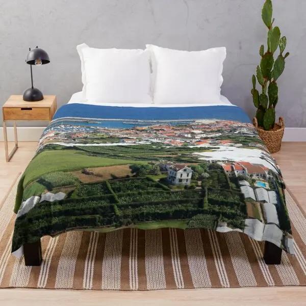 Scenery Flannel Throw Blanket Mountain Cloud Snow Beautiful Landscape Blanket For Boys Girls Gifts King Queen Size Lightweight