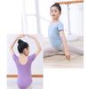 Short Sleeve Gymnastics Costume Elastic Ballet Dress Dance Wear Dance Bodysuit  for Toddler Kids