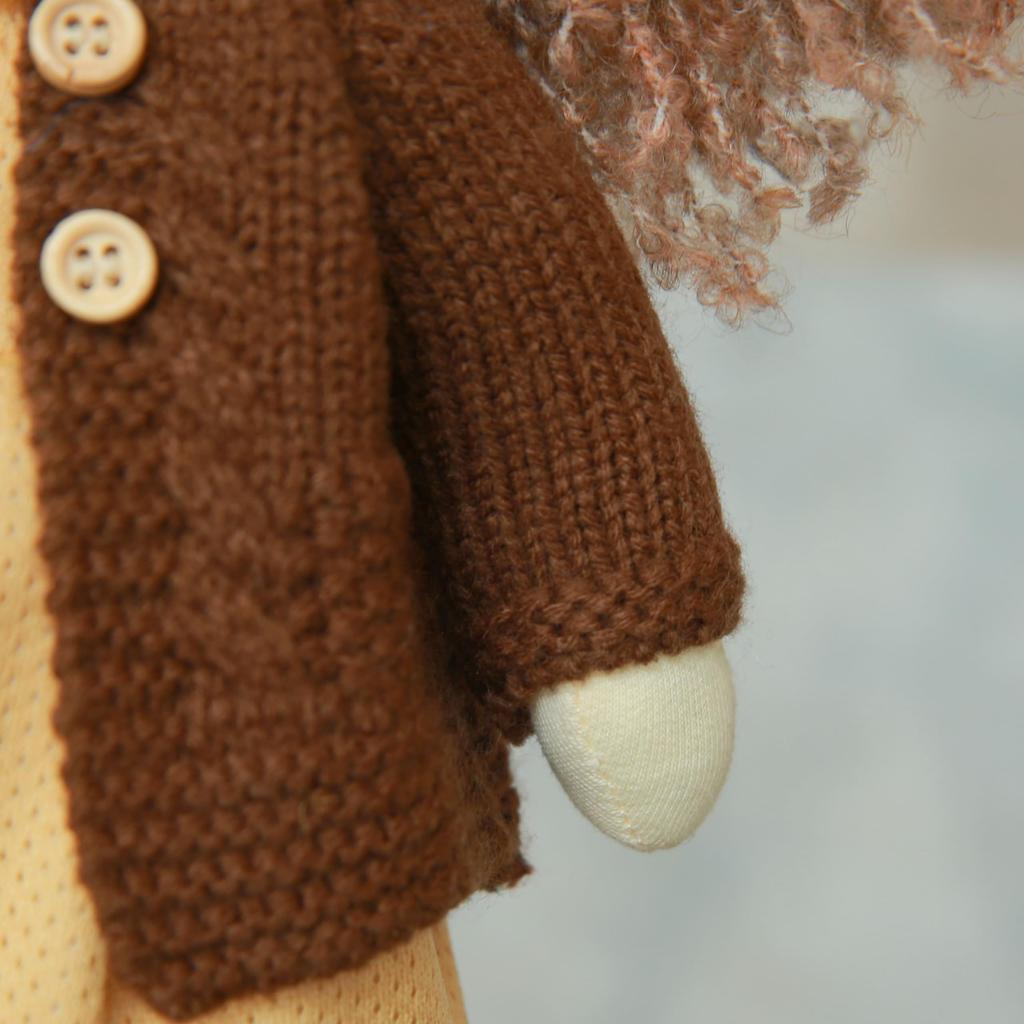 BlissfulPixie Waldorf Doll Waldorf Doll Handmade Doll - Amelia 30cm Soft Girl Cute Stuffed Toy Perfect Doll for Kids