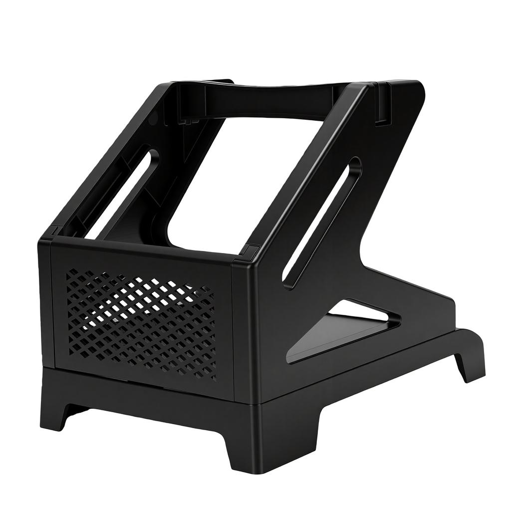 Label Holder for Rolls and Fan Fold Labels Compact Desktop Thermal Printer Label Stand