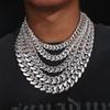 Europäische vergoldete Zirkon Cuban Link Halskette (10mm-22mm) - Trendiger Hip Hop Schmuck.