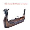 Dragon Boat Incense Stick Holder Burner Hand Carved Carving Censer Ornaments Retro Incense Burners Traditional Design