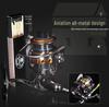 Mini Stainless Steel Fishing Reel – All-Metal Design for Raft, Ice, and Surf Fishing.