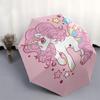 Unicorn Fantasy Automatic Folding Umbrella:Portable 3 Fold Design with 8 Bone Frame,Perfect for Fans and Outdoor Adventures!0104070a