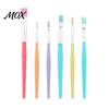 High Elasticity Art Brushes 6PCS Paint Brush, with Candy Colored Design, Flexible Nylon Oil Painting Bristles for Watercolor Acrylic Artist Supplies