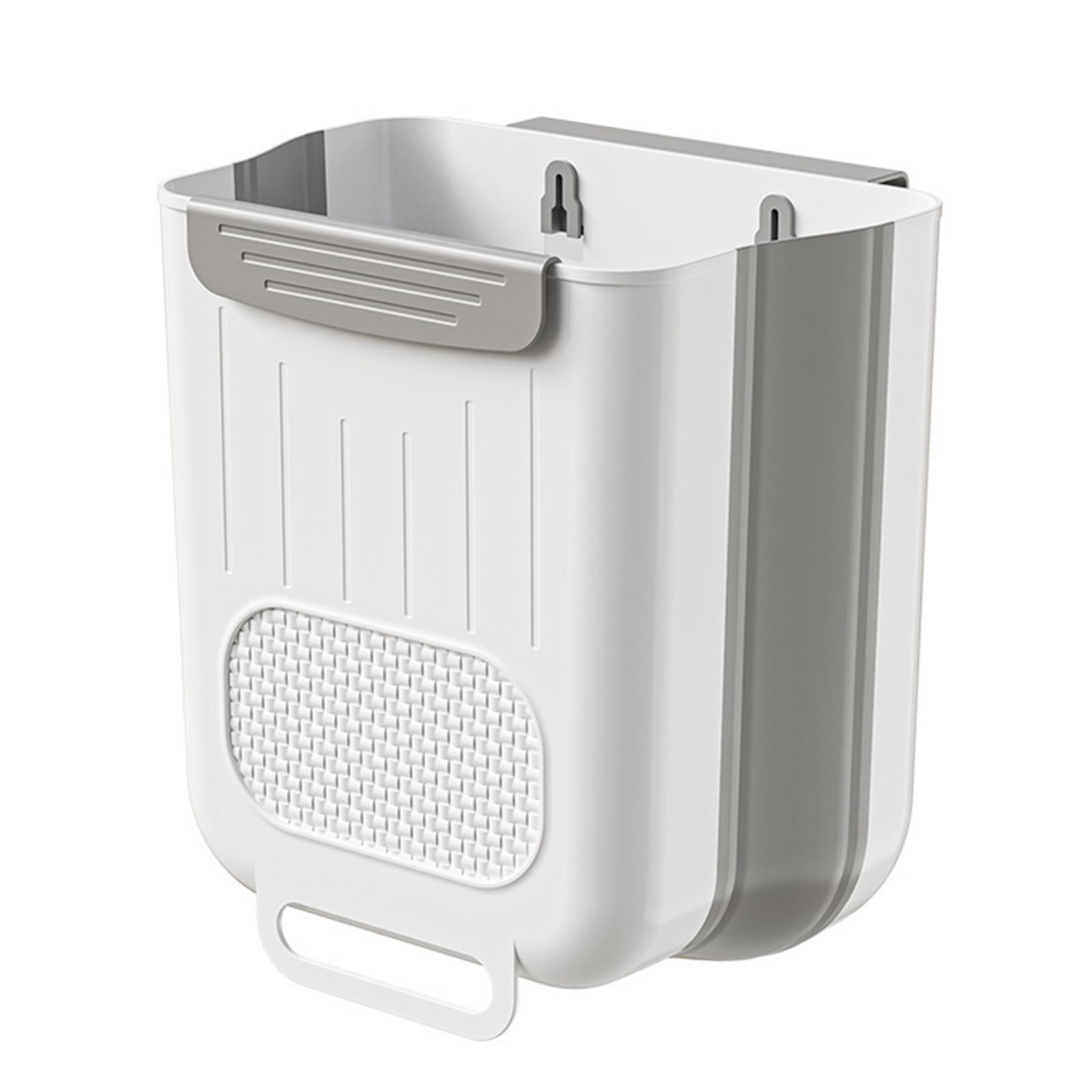 

Wall Mounted Kitchen Trash Can Large Capacity Kitchen Garbage Can Hanging Trash Bin for Bathroom Kitchen S
