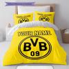 Custom Name,Borussia Dortmund Pattern Bedding Home Decoration Birthday Gift ( 1 Duvet Cover + 2 Pillowcase, Without Core),fan Merchandise.