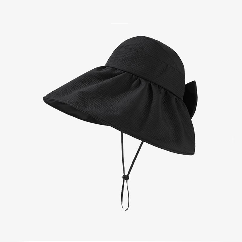 

Versatile Hat Style Sweet Bow Womens Fashion Sunshade Fishermans Hatscaps чорний