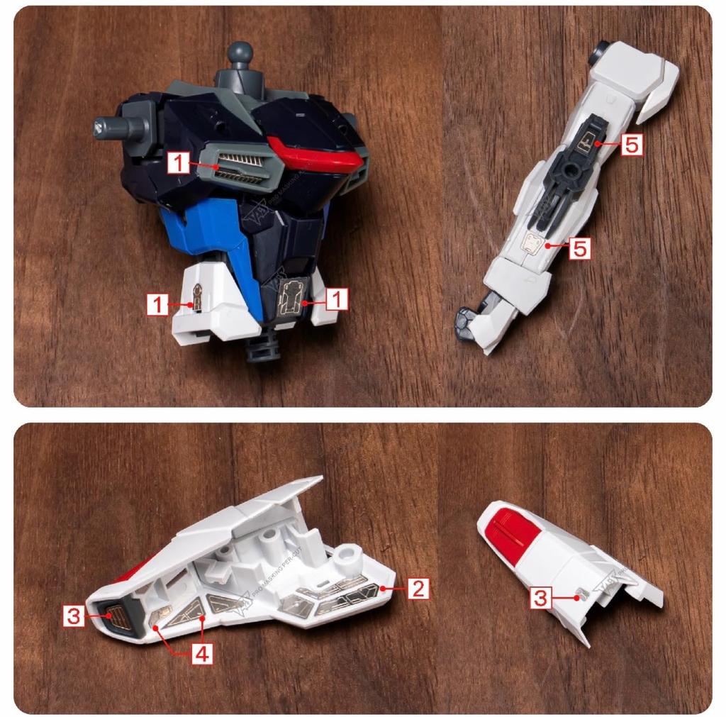 Piezas Metálicas TAS para y Modificaciones PG MG Freedom Gundam Alta Calidad HG, RG, EG, MG, MGSD, Robots, Detalle-Up (para 1/100 Ver. 2.0)