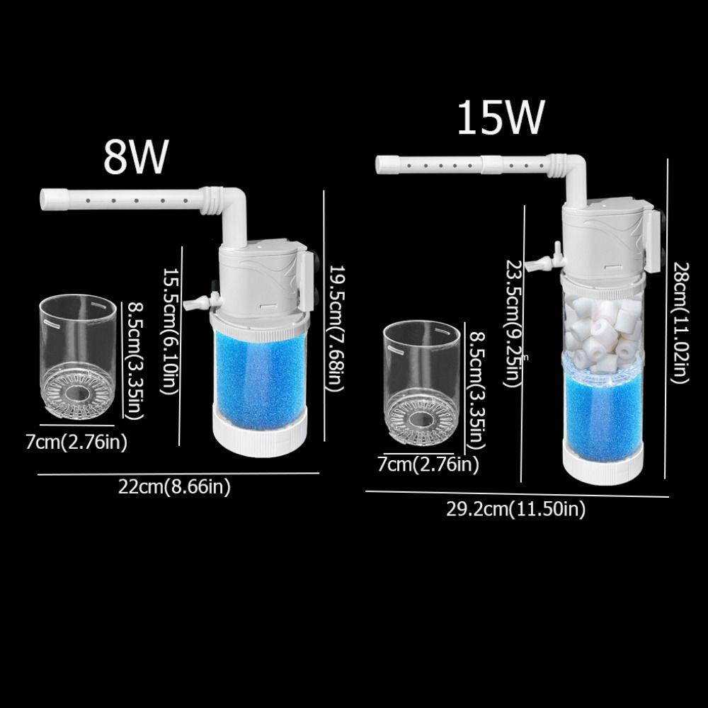 Removable Aquarium Filter Pump Silent Internal Water Pump Fish Poop Collector  For Fish Tank