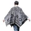 Men's Knitted Open Front Shawl Wrap Soft Warm Vintage Poncho Cape Casual Oversized Shawls Cardigan Wraps Scarf Blanket Lightweight Shawl Scarf for Men