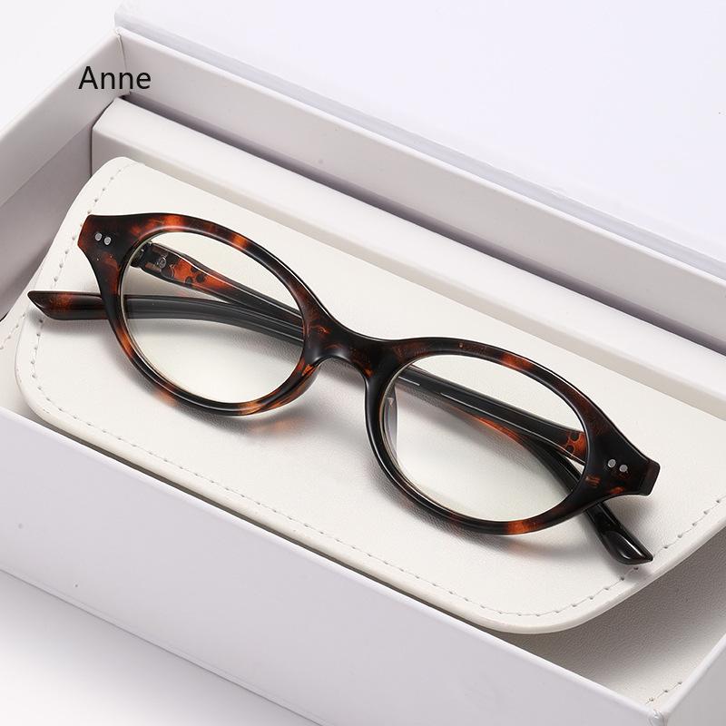 

Ретро Овальная Оправа для Очков для Чтения для Мужчин TR90 Корейский Стиль Женские Маленькие Очки Анти-Синий Свет Ацетат Леопардовый Черный Унисекс 0