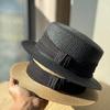 Summer Straw Hat Retro Top Hat Ladies Shade Beach Hat Jazz Hat