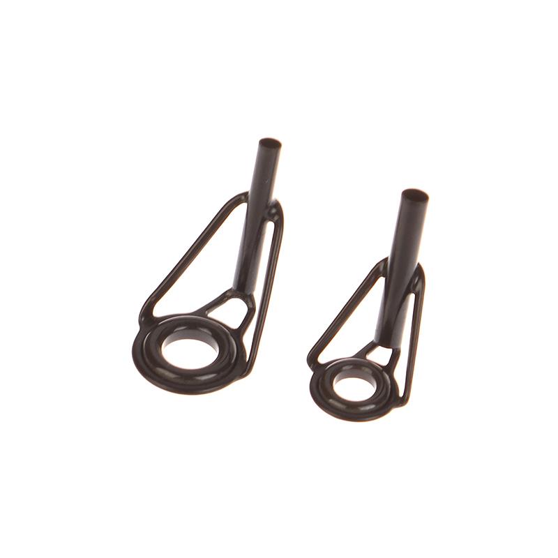 Edelstahl Angelrutenführung Porzellanring 8 Stücke DIY Angelrutenspitze Reparatur Stangenspitze Zubehör Angelgerät Pesca