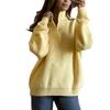 2026 Womens Fashion Zip Loose Lazy Style Knit Sweater