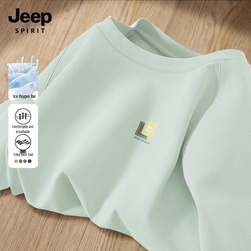 JEEP SPIRIT Men s Ice Silk Quick-Dry Sport T-Shirt M